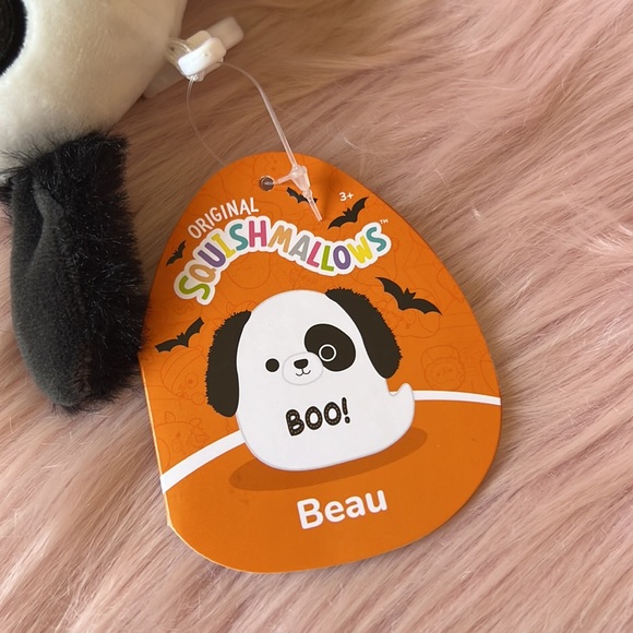 NWT 3” Beau the Ghost Dog Squishmallow Clip — Halloween Collection - Picture 3 of 5